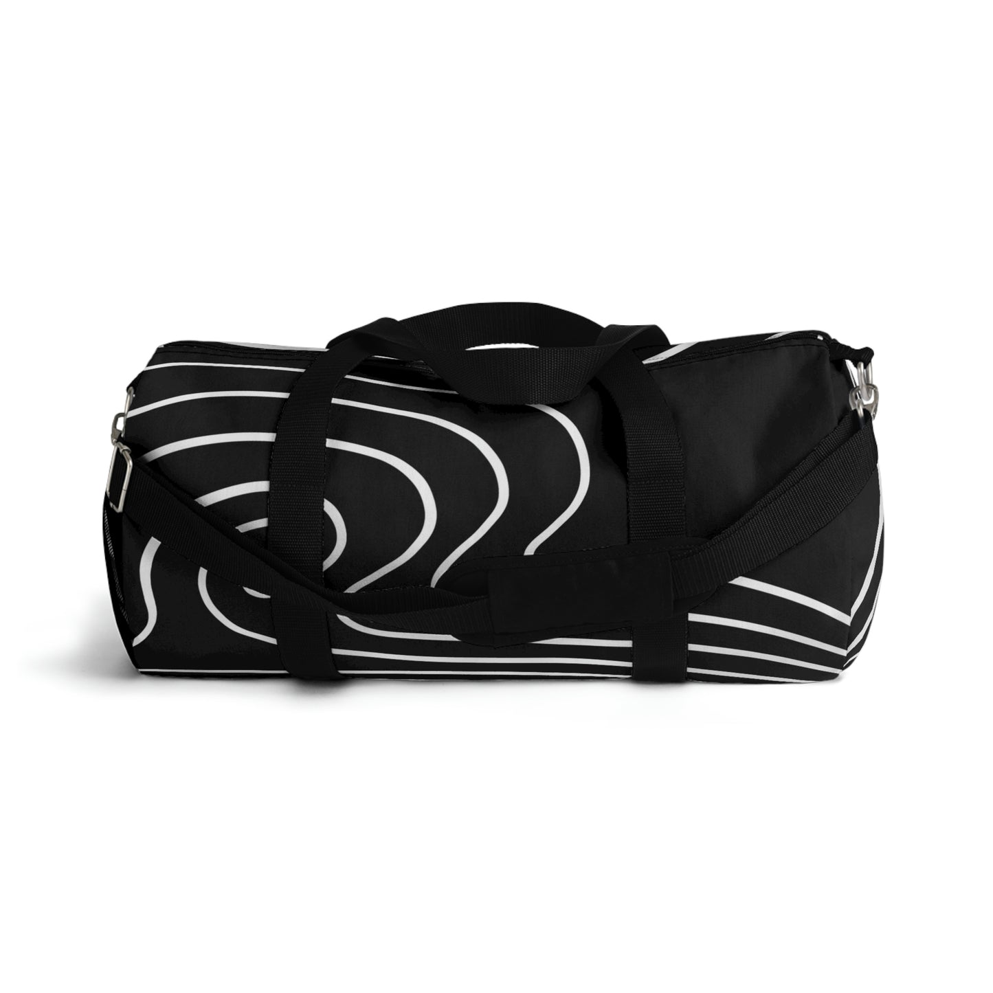 Sturdy Duffel Bag/Travel Bag - Black and White (2 Sizes)