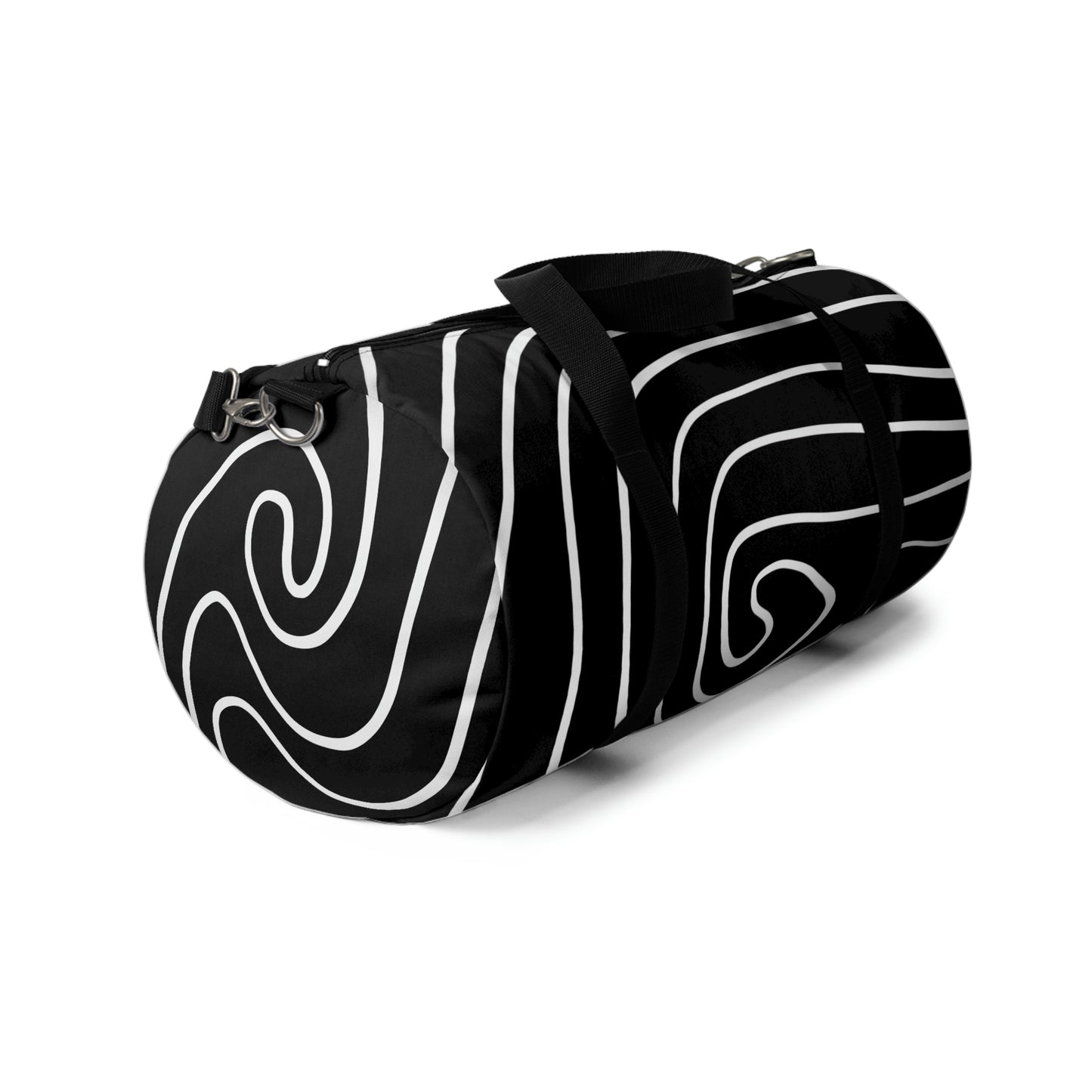 Sturdy Duffel Bag/Travel Bag - Black and White (2 Sizes)