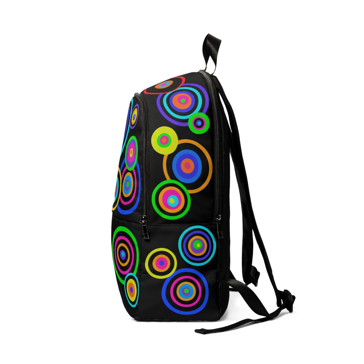 Colorful Backpack with Laptop-Compartment - Multicolor Circles (Unisex)