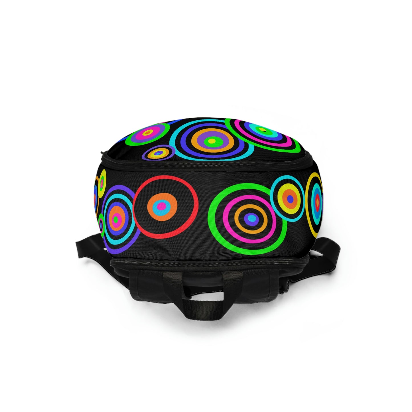 Colorful Backpack with Laptop-Compartment - Multicolor Circles (Unisex)