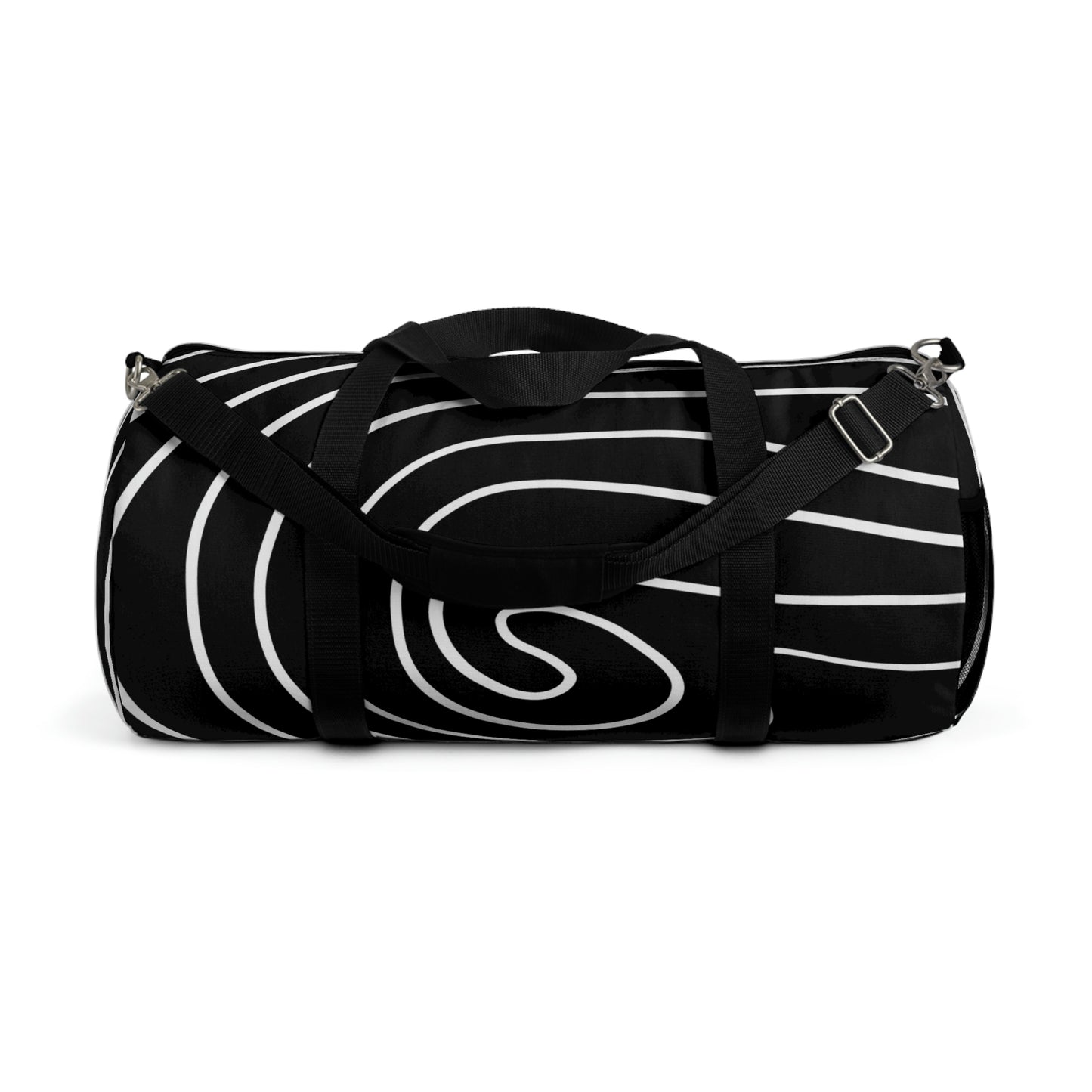 Sturdy Duffel Bag/Travel Bag - Black and White (2 Sizes)