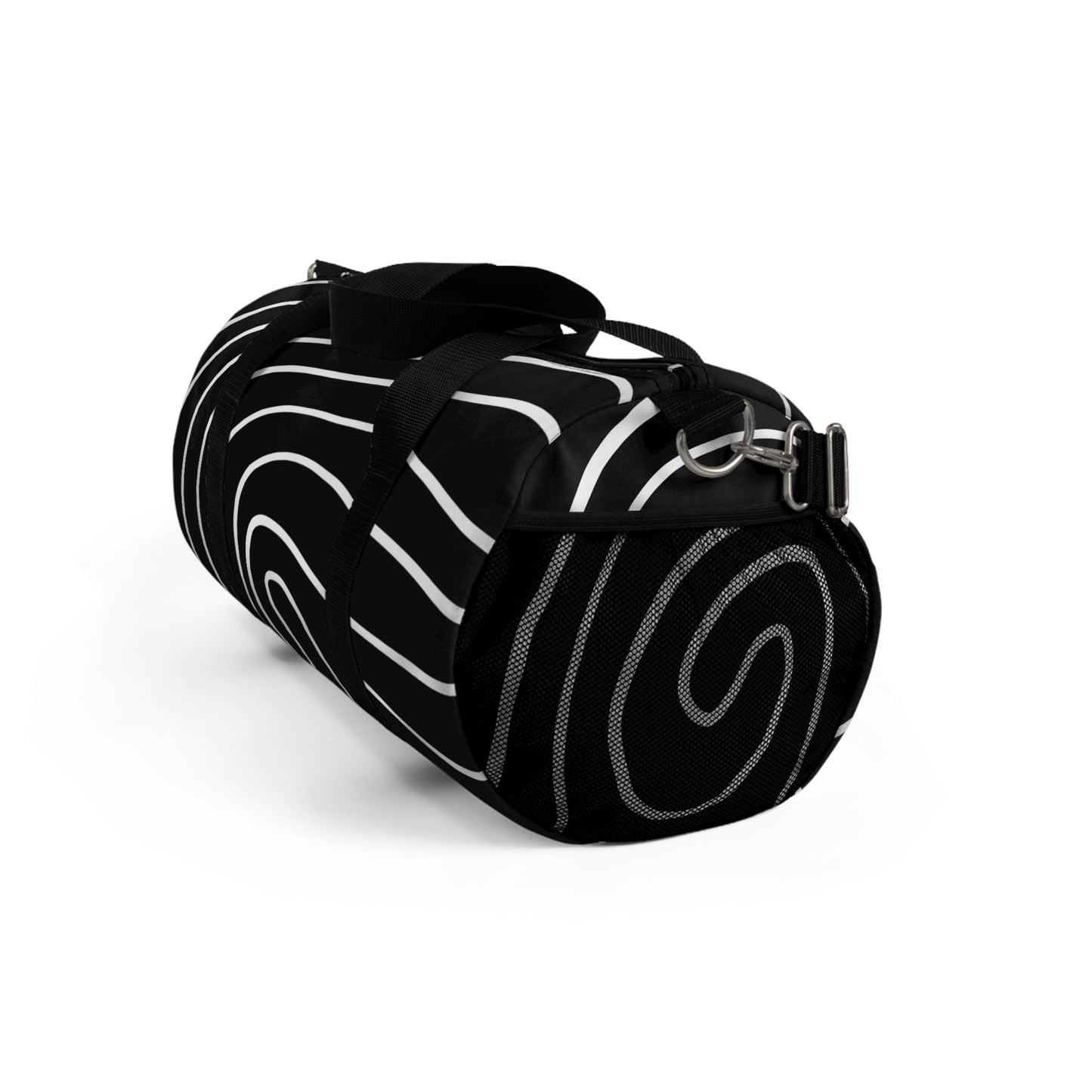 Sturdy Duffel Bag/Travel Bag - Black and White (2 Sizes)