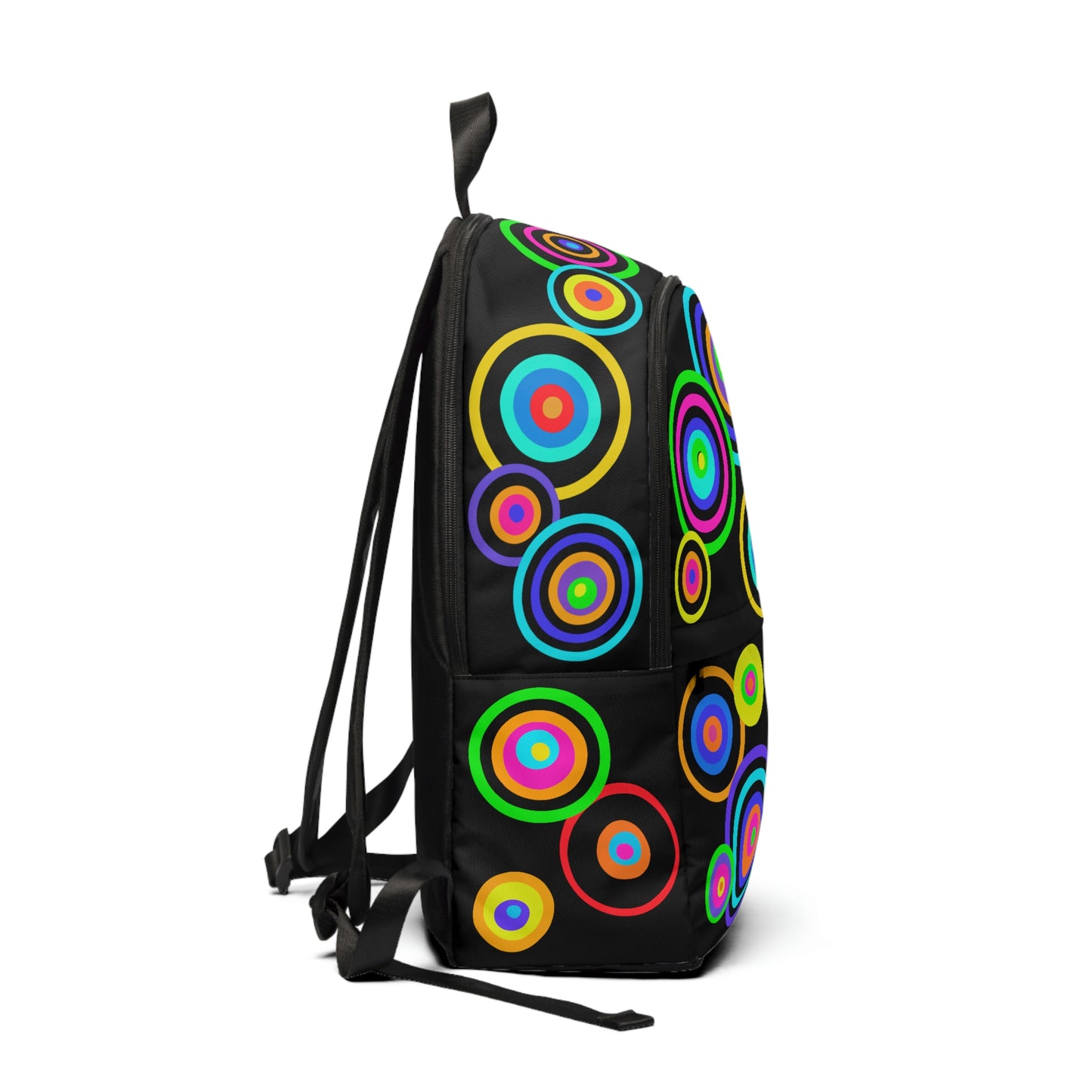 Colorful Backpack with Laptop-Compartment - Multicolor Circles (Unisex)